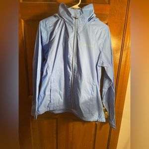 Women’s LARGE Light Blue Columbia Windbreaker